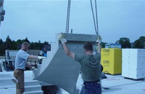 Stahlbeton und Treppen